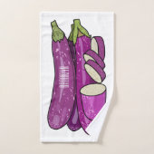 Afbeelding van de eierplant-cartoon bad handdoek (Handdoek)