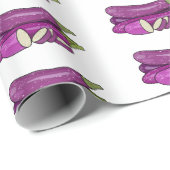 Afbeelding van de eierplant-cartoon cadeaupapier (Rol Hoek)