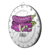 Afbeelding van de eierplant-cartoon dartbord (Voorkant Rechts)