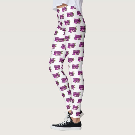 Afbeelding van de eierplant-cartoon leggings (Links)