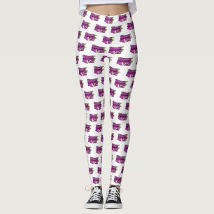 Afbeelding van de eierplant-cartoon leggings