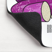 Afbeelding van de eierplant-cartoon muismat (Hoek)