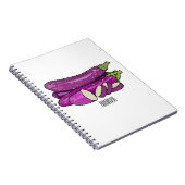 Afbeelding van de eierplant-cartoon notitieboek (Rechterzijde)