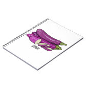 Afbeelding van de eierplant-cartoon notitieboek (Linkerzijde)
