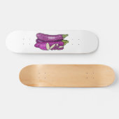 Afbeelding van de eierplant-cartoon persoonlijk skateboard (Horizontaal)