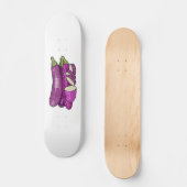 Afbeelding van de eierplant-cartoon persoonlijk skateboard (Voorkant)