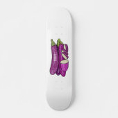 Afbeelding van de eierplant-cartoon persoonlijk skateboard (Voorkant)