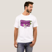 Afbeelding van de eierplant-cartoon t-shirt (Voorkant volledig)
