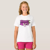 Afbeelding van de eierplant-cartoon t-shirt (Voorkant volledig)