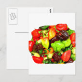 Afbeelding van de evaluatie van de warme Pepper na Briefkaart (Voorkant / Achterkant)