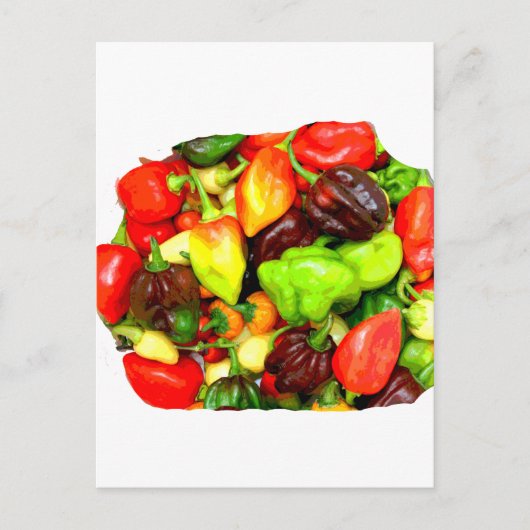 Afbeelding van de evaluatie van de warme Pepper na Briefkaart (Voorkant)