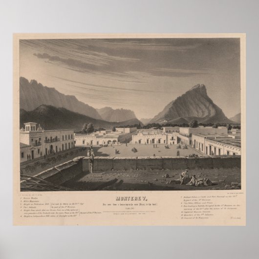  afbeelding van de foto van Monterrey Mexico Poster (Voorkant)