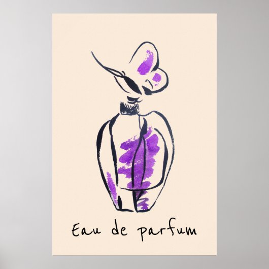 Afbeelding van de Franse parfum-mode Eau de parfum Poster (Voorkant)
