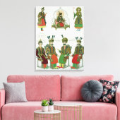 Afbeelding van de Georgische Goudiar, bord 45 uit Canvas Afdruk (Insitu (Woonkamer))