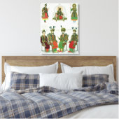 Afbeelding van de Georgische Goudiar, bord 45 uit Canvas Afdruk (Insitu (Slaapkamer))