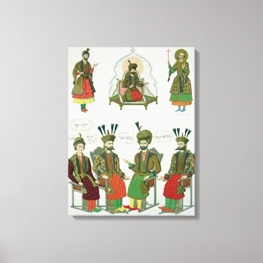 Afbeelding van de Georgische Goudiar, bord 45 uit Canvas Afdruk (Voorkant)