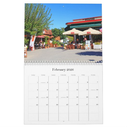 Afbeelding van de Griekse kalender (Feb 2026)