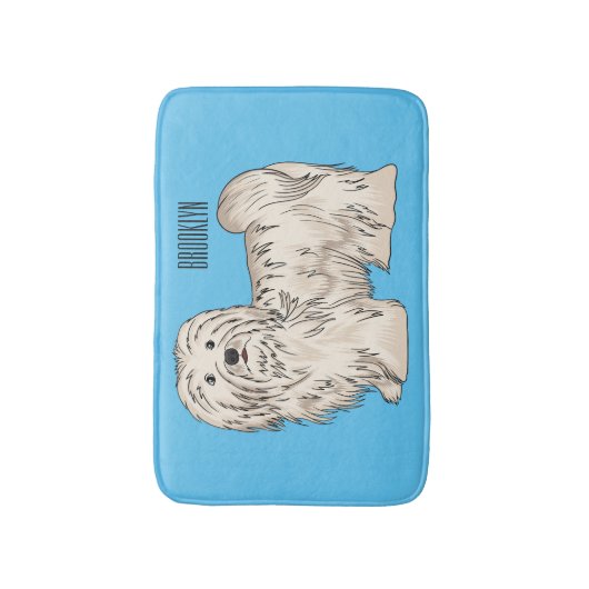 Afbeelding van de Havanese cartoon Badmat (Voorkant Verticaal)