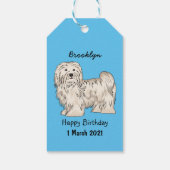 Afbeelding van de Havanese cartoon Cadeaulabel (Achterkant)