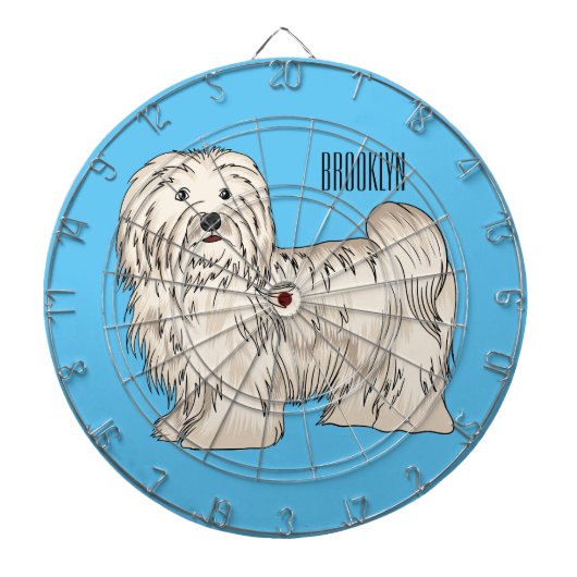 Afbeelding van de Havanese cartoon Dartbord (Voorkant)