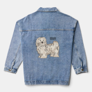 Afbeelding van de Havanese cartoon Denim Jacket