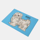 Afbeelding van de Havanese cartoon Deurmat (Schuin)