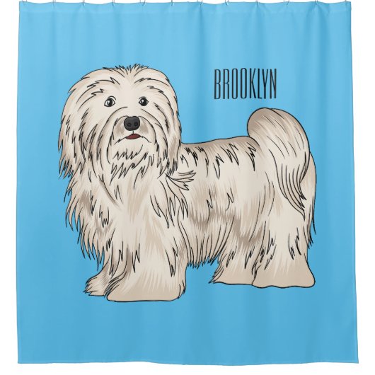 Afbeelding van de Havanese cartoon Douchegordijn (Voorkant)