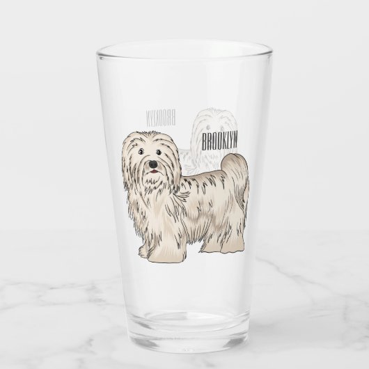 Afbeelding van de Havanese cartoon Glas (Achterkant)
