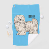 Afbeelding van de Havanese cartoon Golfhanddoek (Insitu)