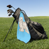 Afbeelding van de Havanese cartoon Golfhanddoek (Groen)