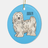 Afbeelding van de Havanese cartoon Keramisch Ornament (Links)