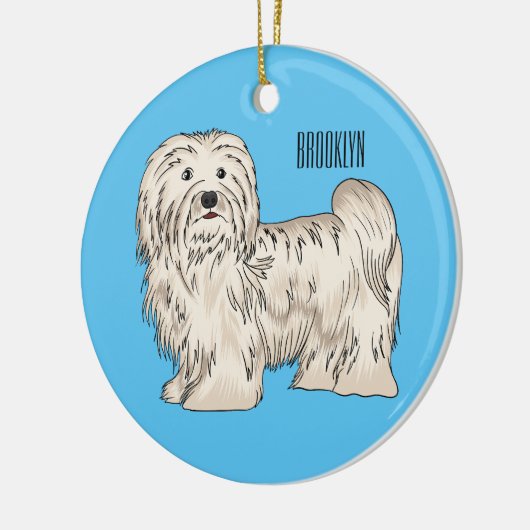 Afbeelding van de Havanese cartoon Keramisch Ornament (Links)