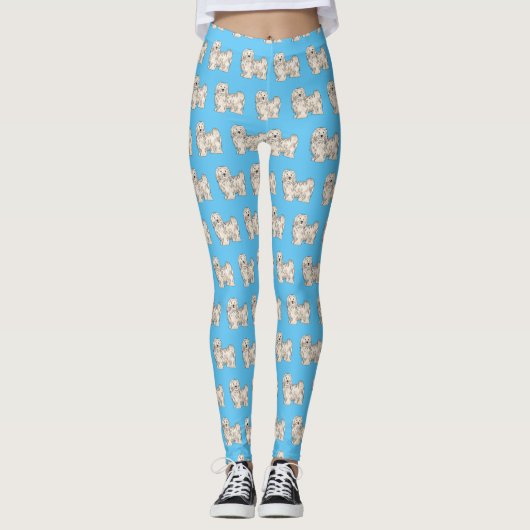 Afbeelding van de Havanese cartoon Leggings (Voorkant)