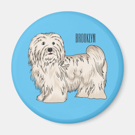 Afbeelding van de Havanese cartoon Magneet (Voorkant)