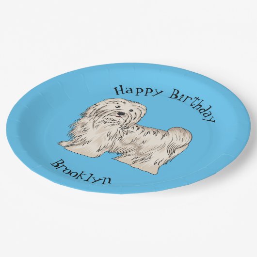 Afbeelding van de Havanese cartoon Papieren Bordje (Gekanteld)