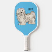 Afbeelding van de Havanese cartoon Pickleball Paddle (Voorkant)