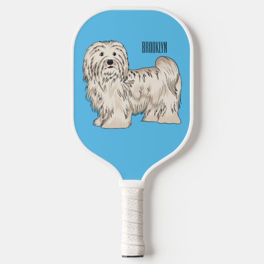 Afbeelding van de Havanese cartoon Pickleball Paddle (Voorkant)