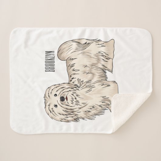 Afbeelding van de Havanese cartoon Sherpa Deken (Voorkant (horizontaal))