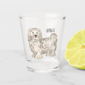 Afbeelding van de Havanese cartoon Shot Glas (Voorkant)