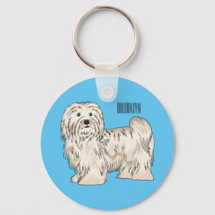 Afbeelding van de Havanese cartoon Sleutelhanger