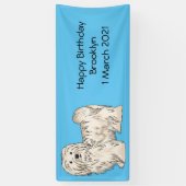 Afbeelding van de Havanese cartoon Spandoek (Verticaal)