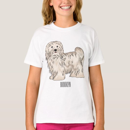 Afbeelding van de Havanese cartoon T-shirt (Voorkant)