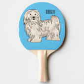 Afbeelding van de Havanese cartoon Tafeltennisbatje (Achterkant)