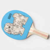 Afbeelding van de Havanese cartoon Tafeltennisbatje (Zijkant)