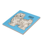 Afbeelding van de Havanese cartoon Tegeltje (Zijkant)