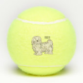 Afbeelding van de Havanese cartoon Tennisballen (Achterkant)