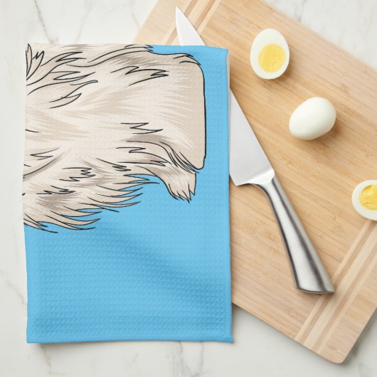 Afbeelding van de Havanese cartoon Theedoek (Quarter Fold)