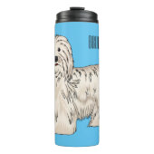 Afbeelding van de Havanese cartoon Thermosbeker (Voorkant)