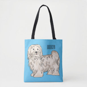 Afbeelding van de Havanese cartoon Tote Bag