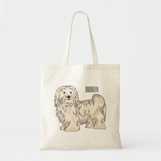 Afbeelding van de Havanese cartoon Tote Bag (Voorkant)